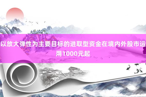 以放大弹性为主要目标的进取型资金在境内外股市运用1000元起